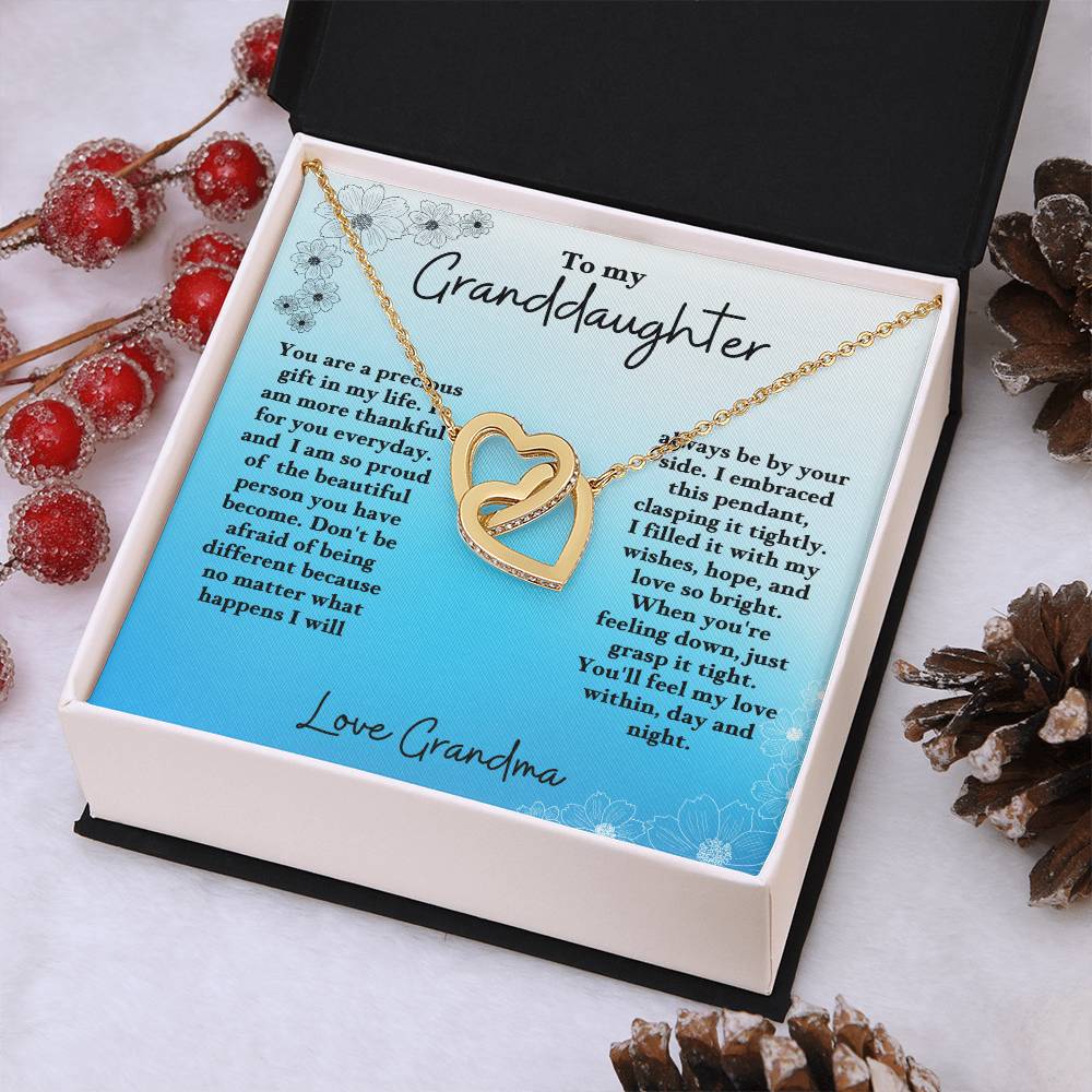 Granddaughter-Interlocking Heart Necklace (61)