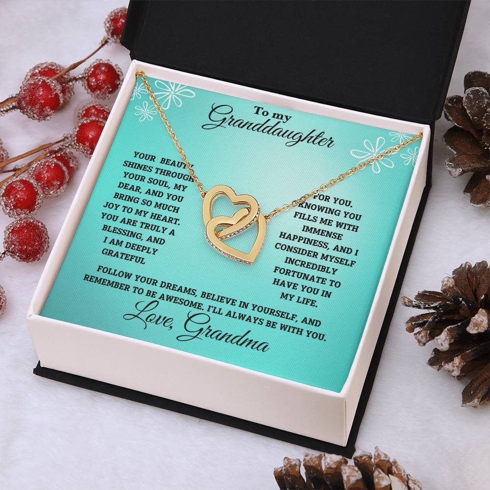 Granddaughter-Interlocking Heart Necklace (62)