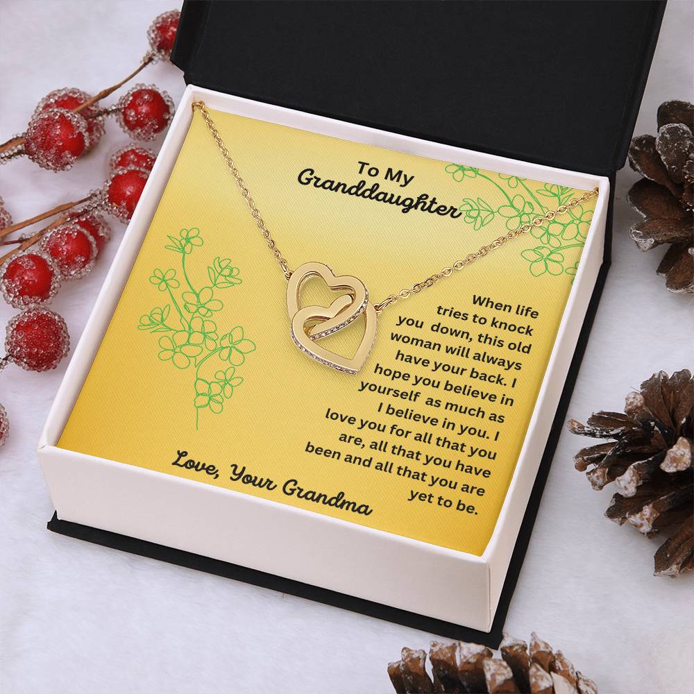 Granddaughter-Interlocking Heart Necklace (65)