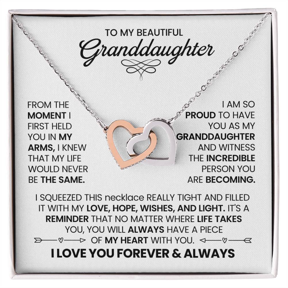Granddaughter-Interlocking Heart Necklace (30)