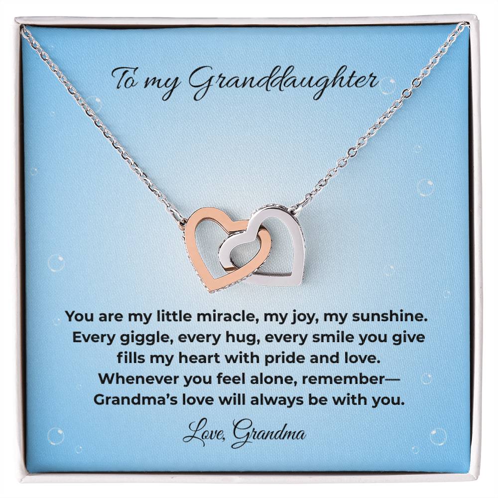 Granddaughter-Interlocking Heart Necklace (25)
