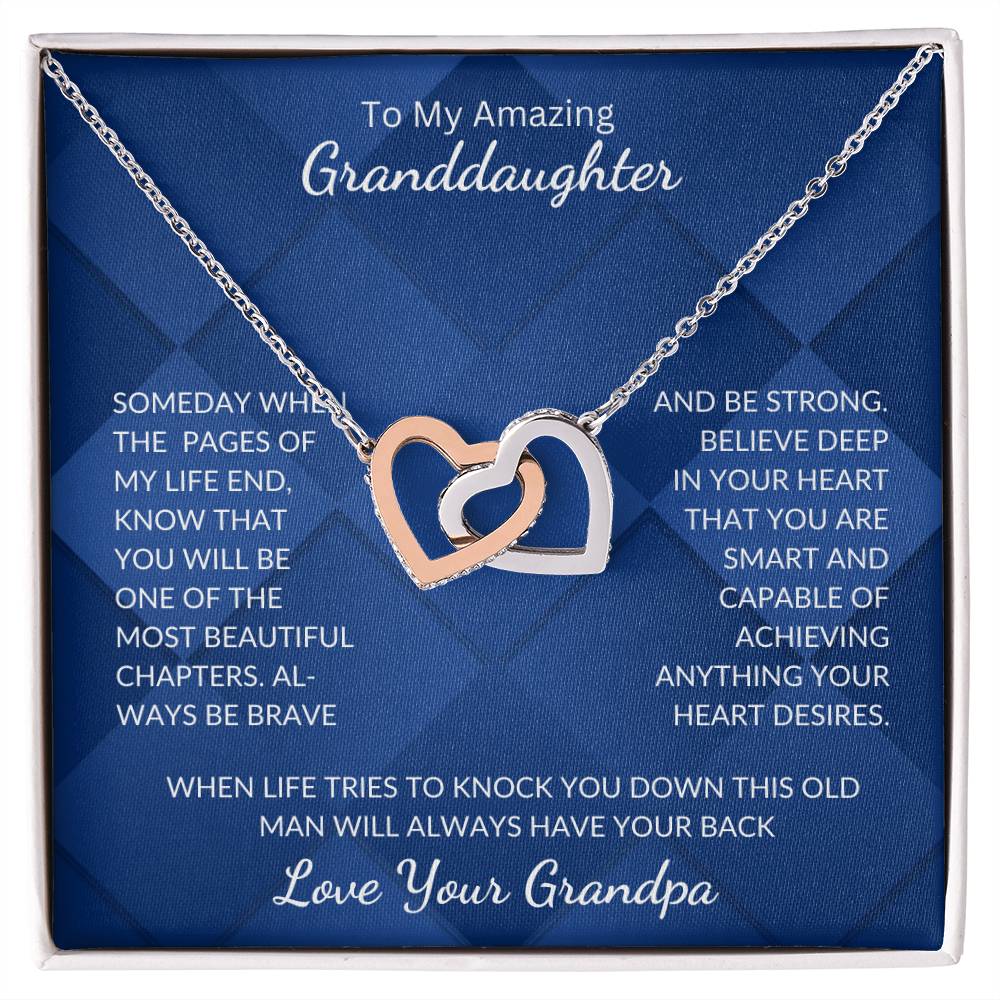 Granddaughter-Interlocking Heart Necklace (64)
