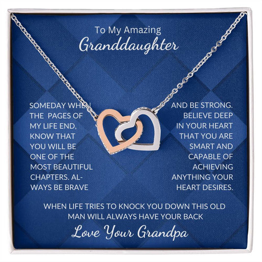 Granddaughter-Interlocking Heart Necklace (64)