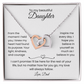 Daughter Interlocking Heart-Personalized “From” Title (87)