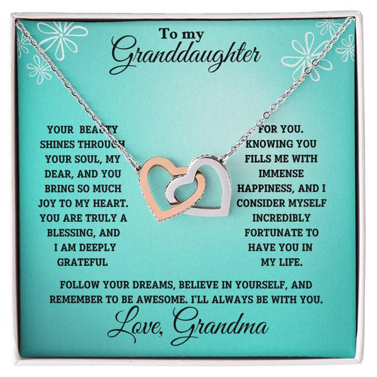 Granddaughter-Interlocking Heart Necklace (62)