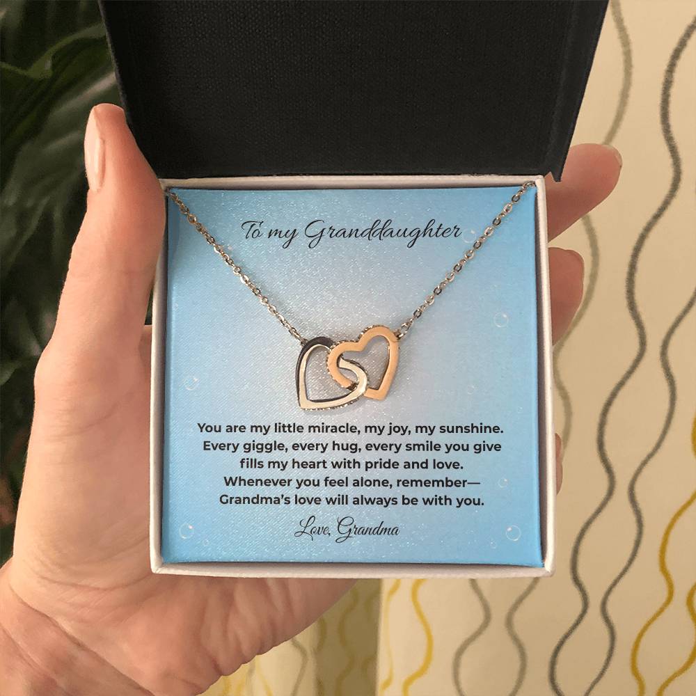 Granddaughter-Interlocking Heart Necklace (25)