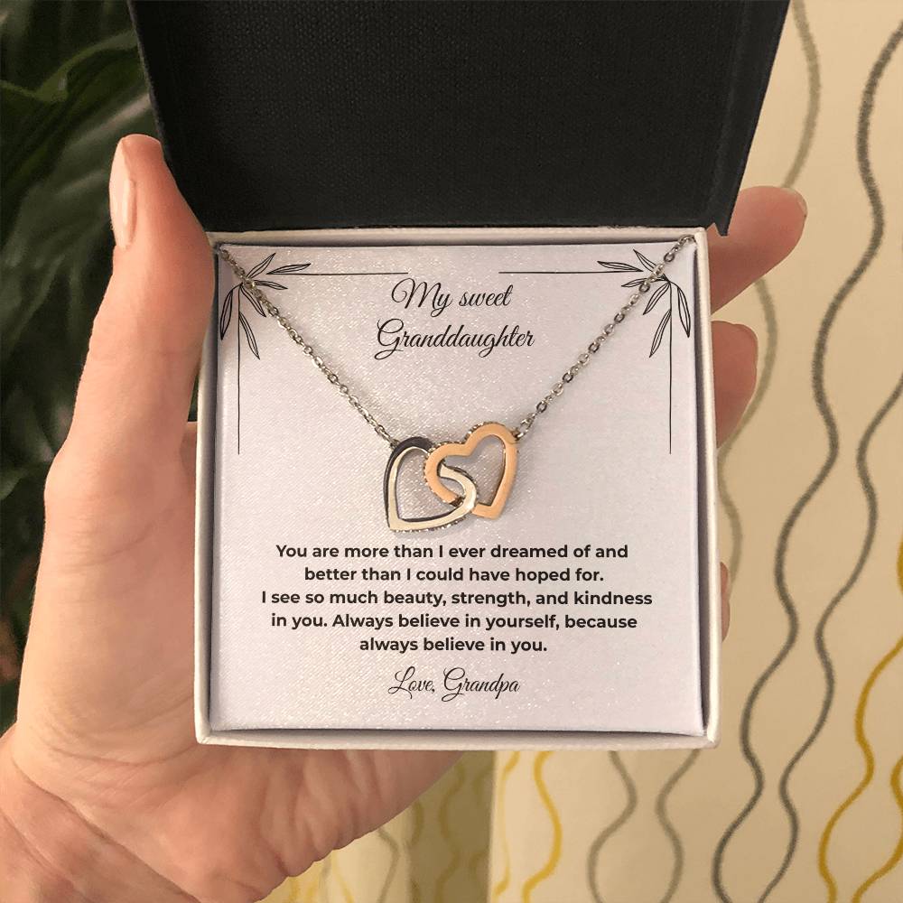 Granddaughter-Interlocking Heart Necklace (28)
