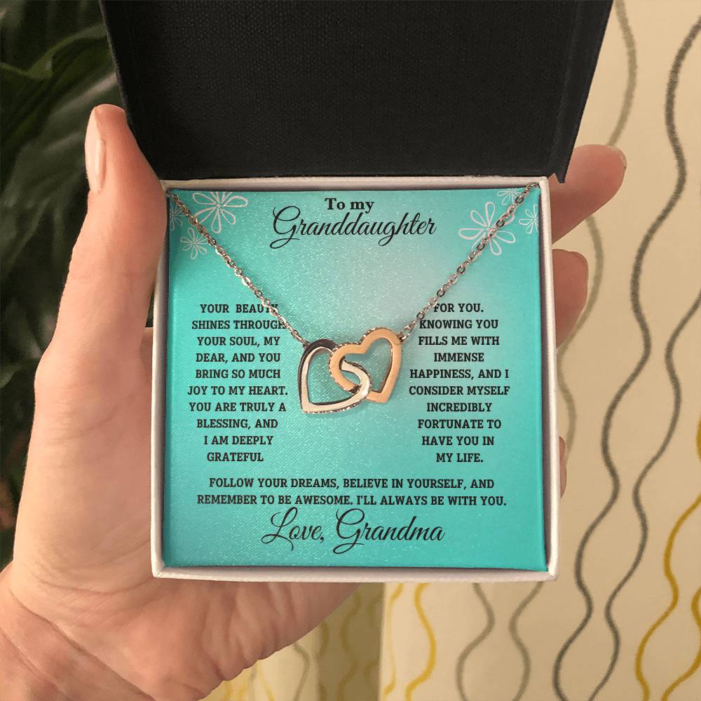 Granddaughter-Interlocking Heart Necklace (62)