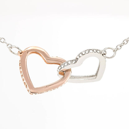 Daughter- Most beautiful chapters -Interlocking Hearts Necklace - Essential Home Zone Essential Home Zone Jewelry Daughter- Most beautiful chapters -Interlocking Hearts Necklace