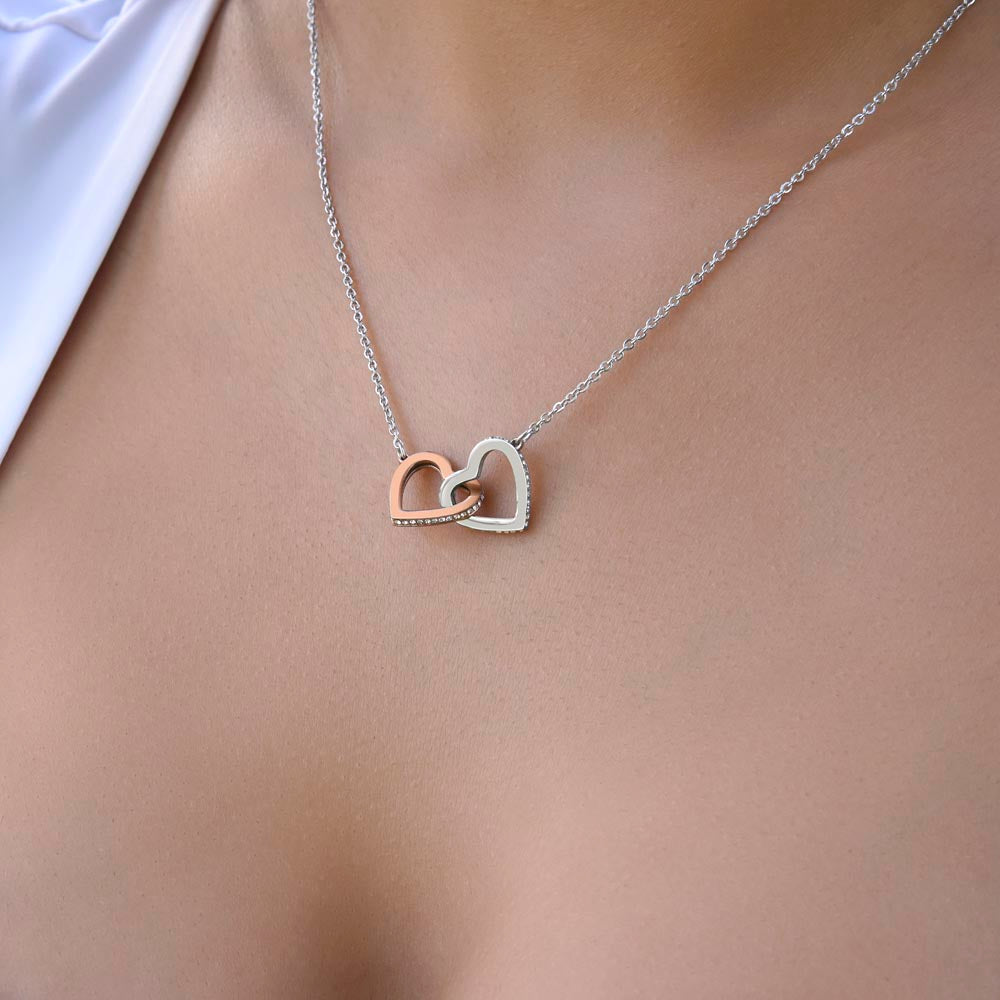 Daughter- My last breath -Interlocking Hearts Necklace - Essential Home Zone Essential Home Zone Jewelry Daughter- My last breath -Interlocking Hearts Necklace