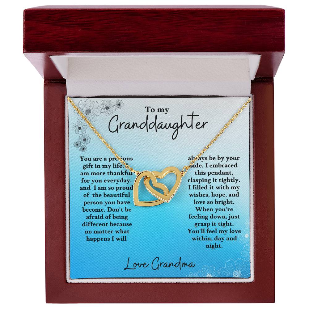Granddaughter-Interlocking Heart Necklace (61)
