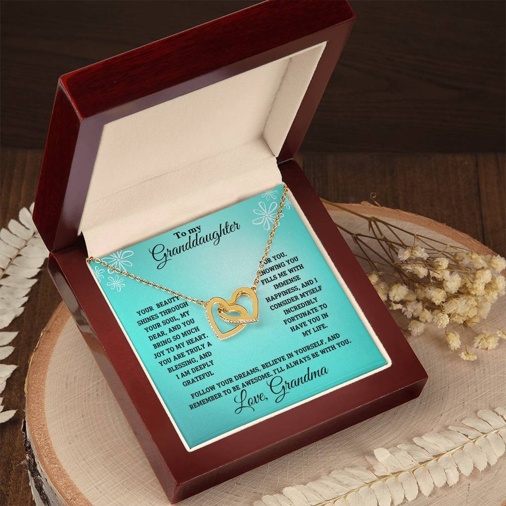 Granddaughter-Interlocking Heart Necklace (62)