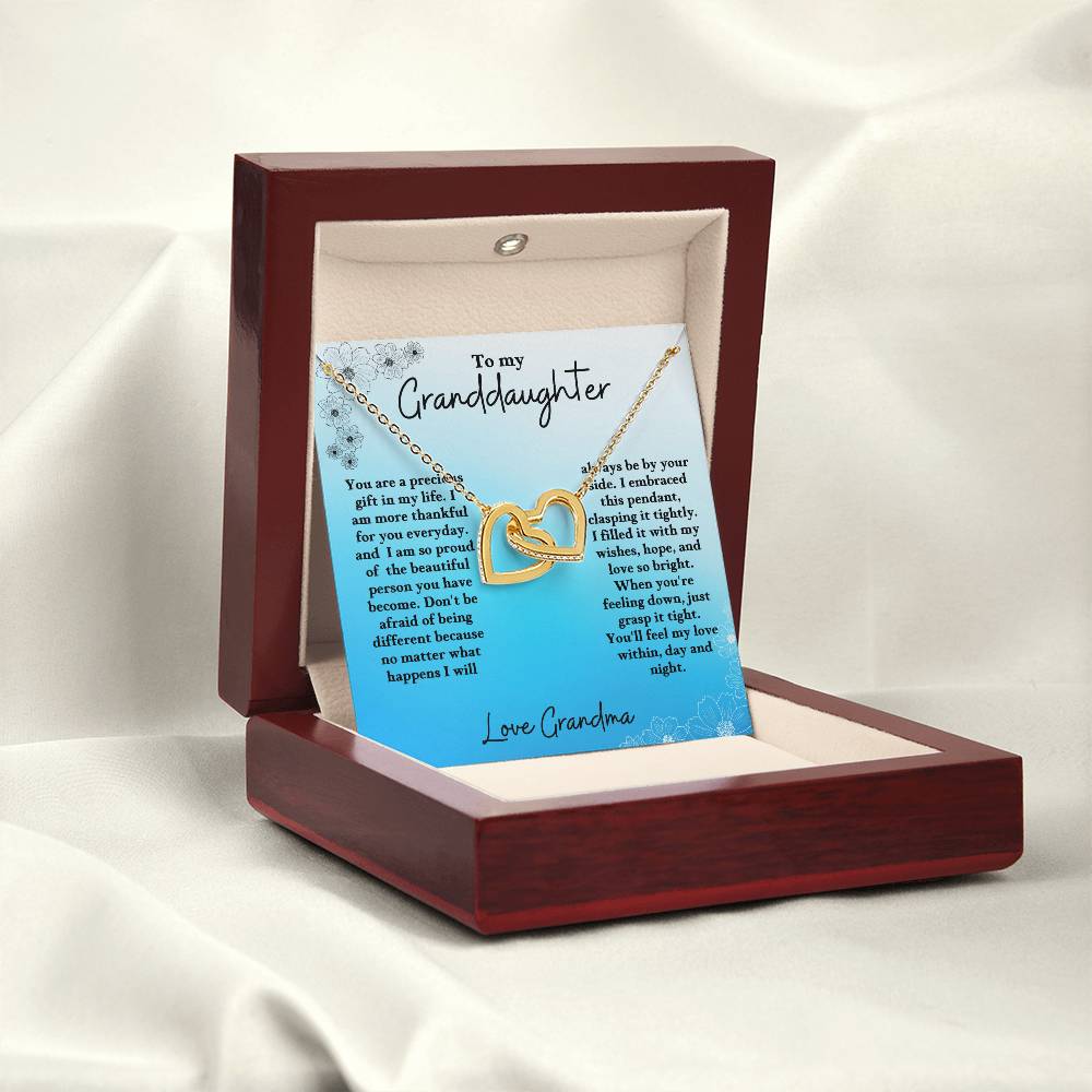 Granddaughter-Interlocking Heart Necklace (61)