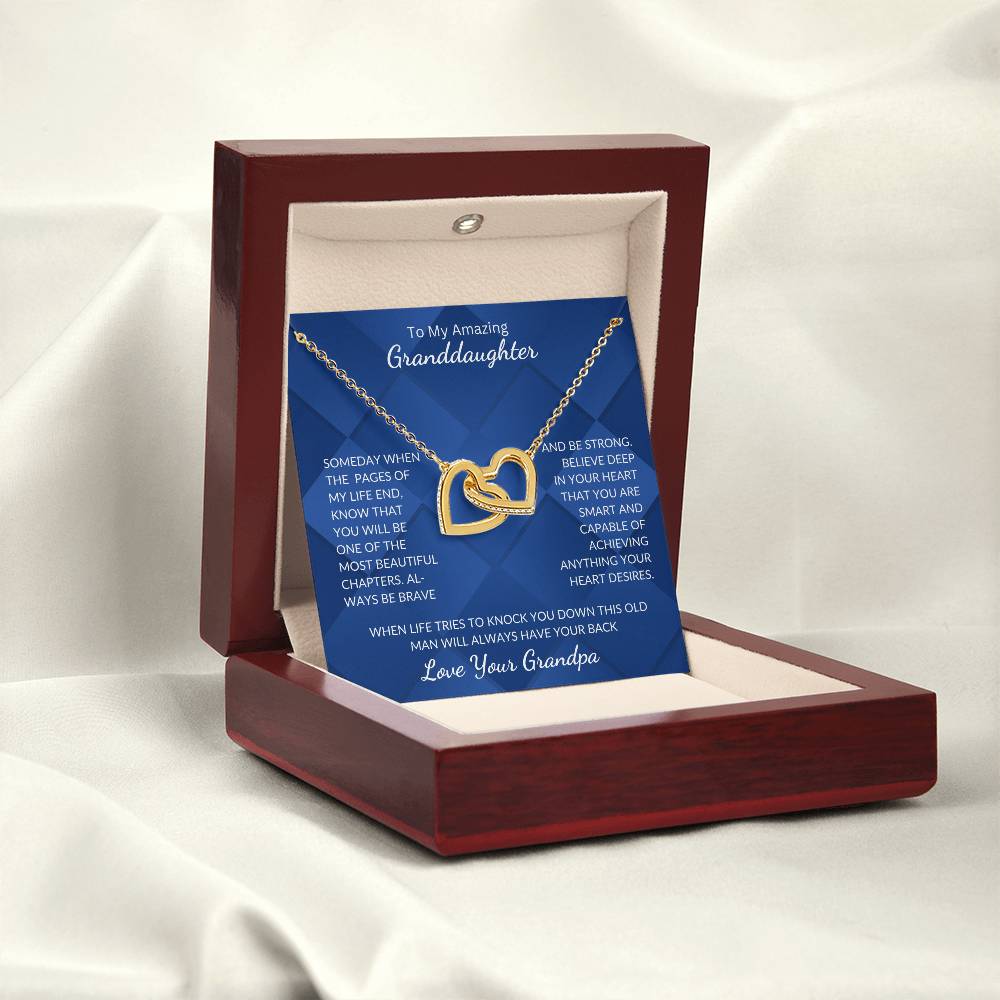 Granddaughter-Interlocking Heart Necklace (64)