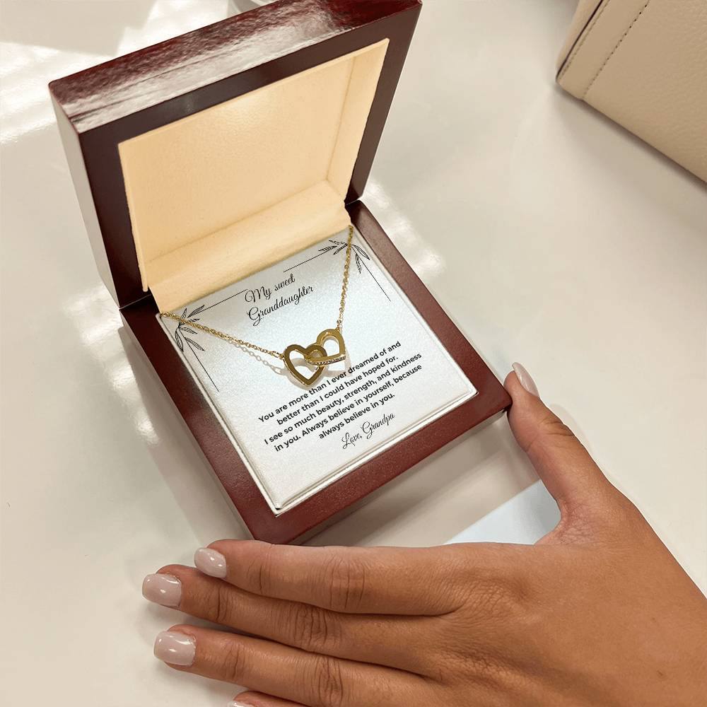 Granddaughter-Interlocking Heart Necklace (28)