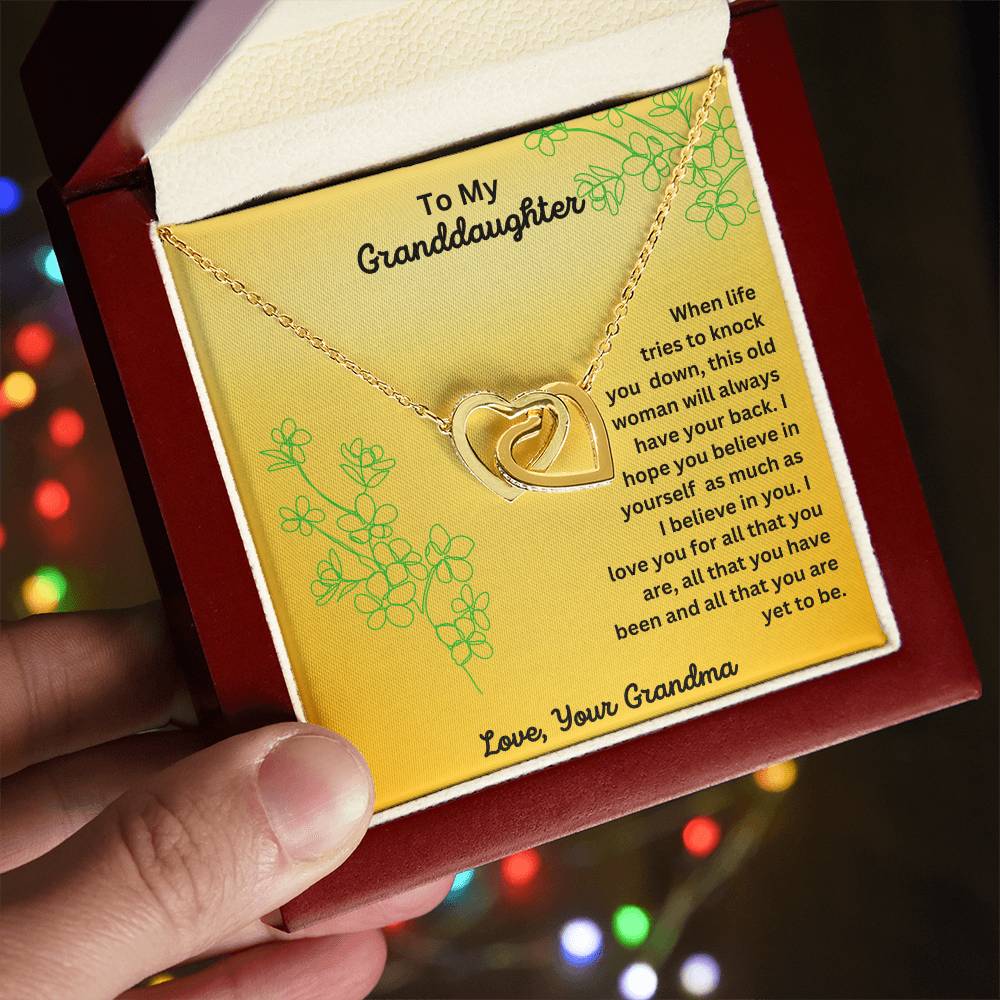 Granddaughter-Interlocking Heart Necklace (65)