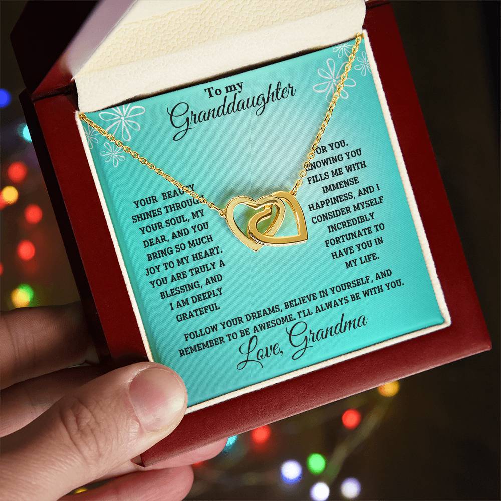 Granddaughter-Interlocking Heart Necklace (62)