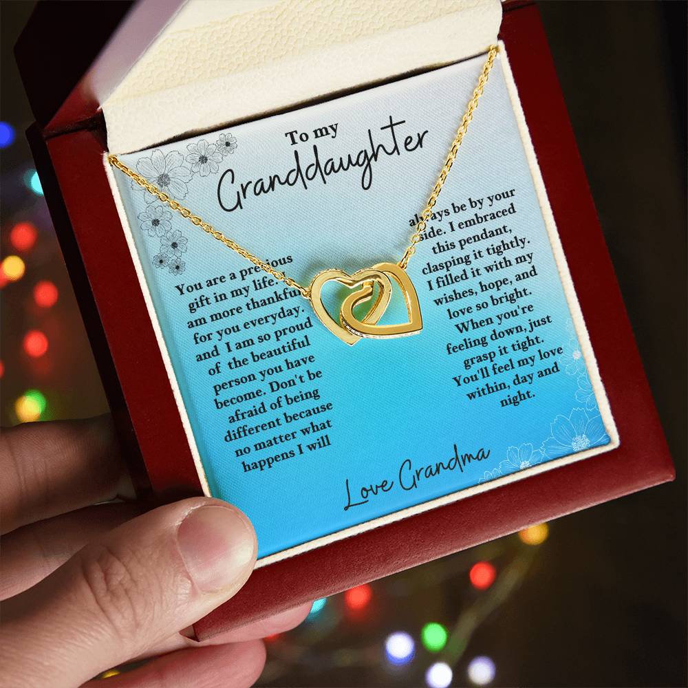 Granddaughter-Interlocking Heart Necklace (61)