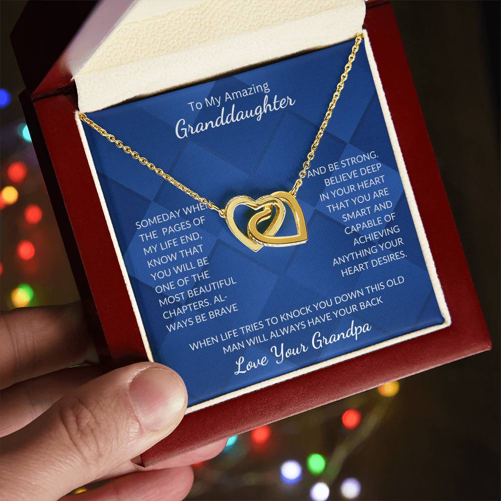 Granddaughter-Interlocking Heart Necklace (64)