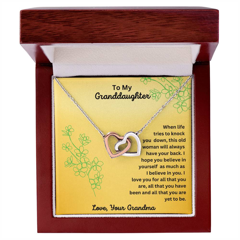 Granddaughter-Interlocking Heart Necklace (65)