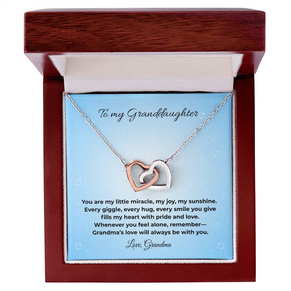 Granddaughter-Interlocking Heart Necklace (25)