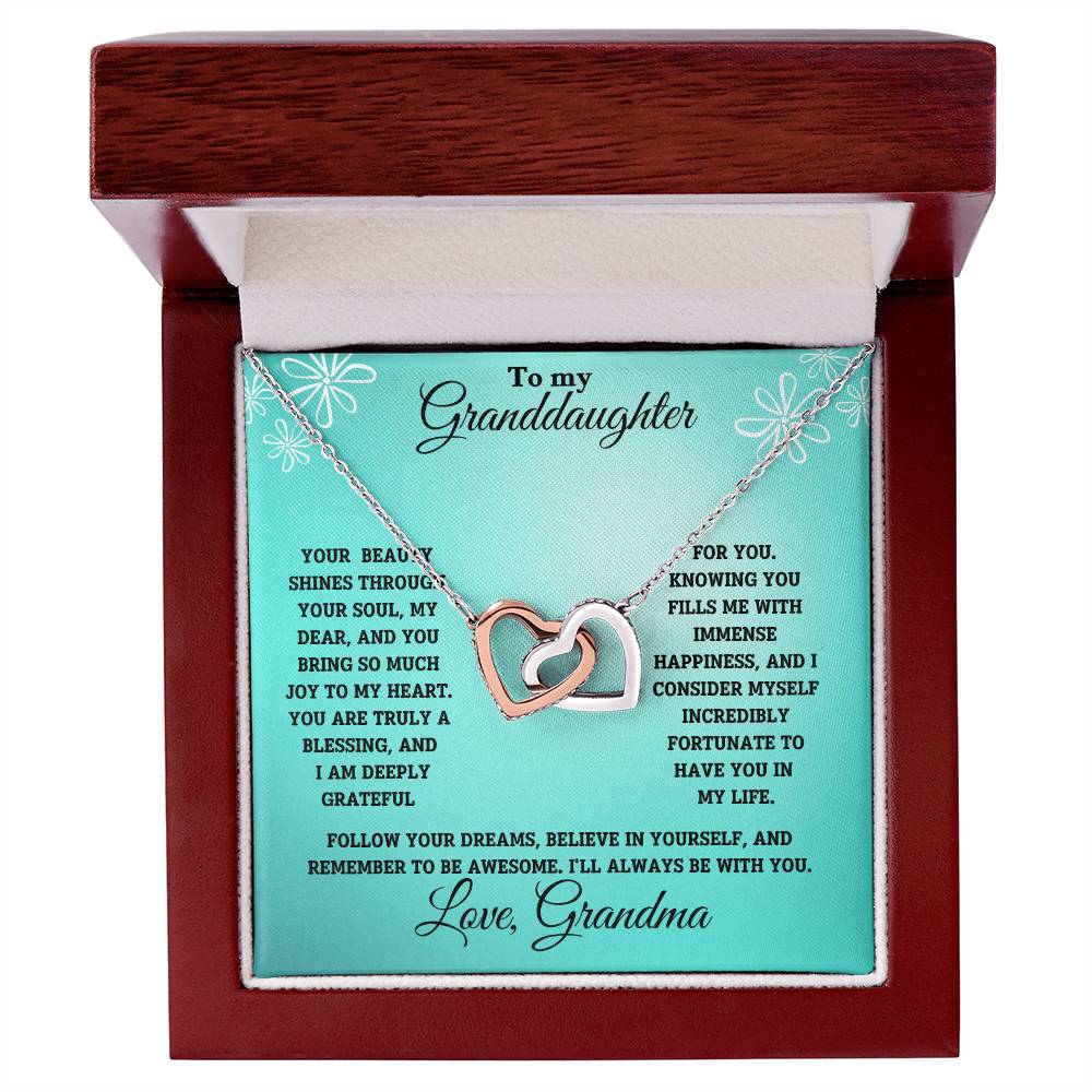 Granddaughter-Interlocking Heart Necklace (62)