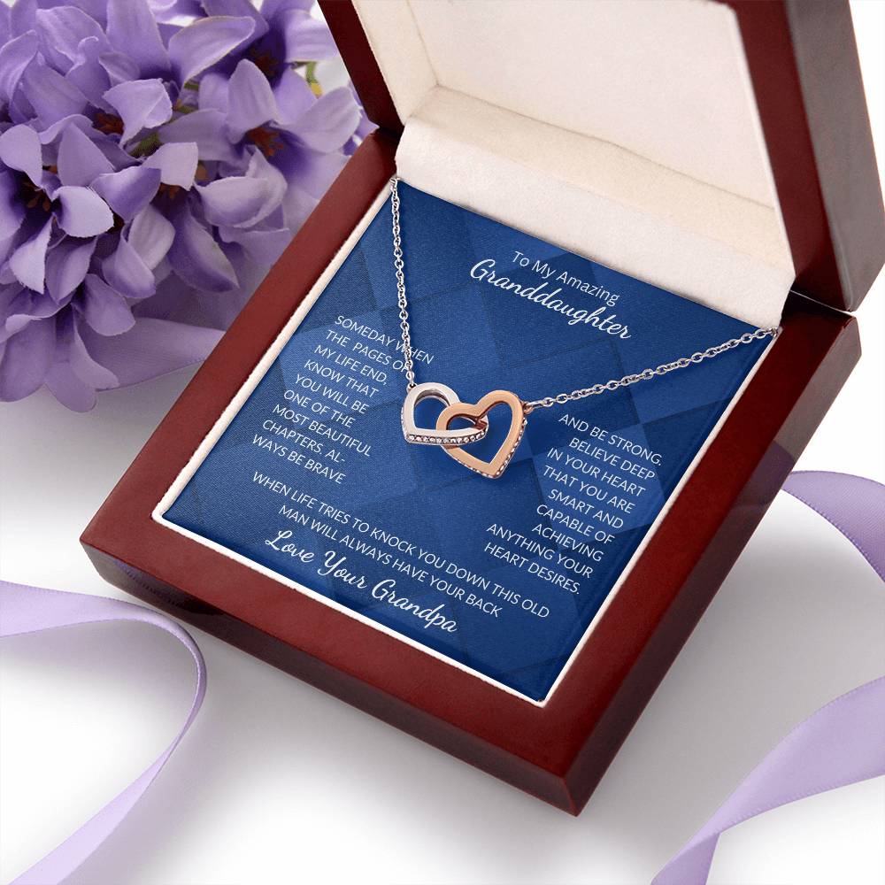 Granddaughter-Interlocking Heart Necklace (64)