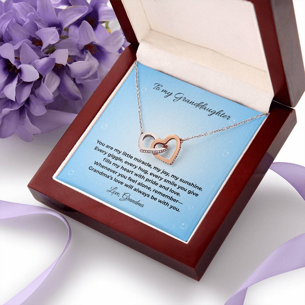 Granddaughter-Interlocking Heart Necklace (25)