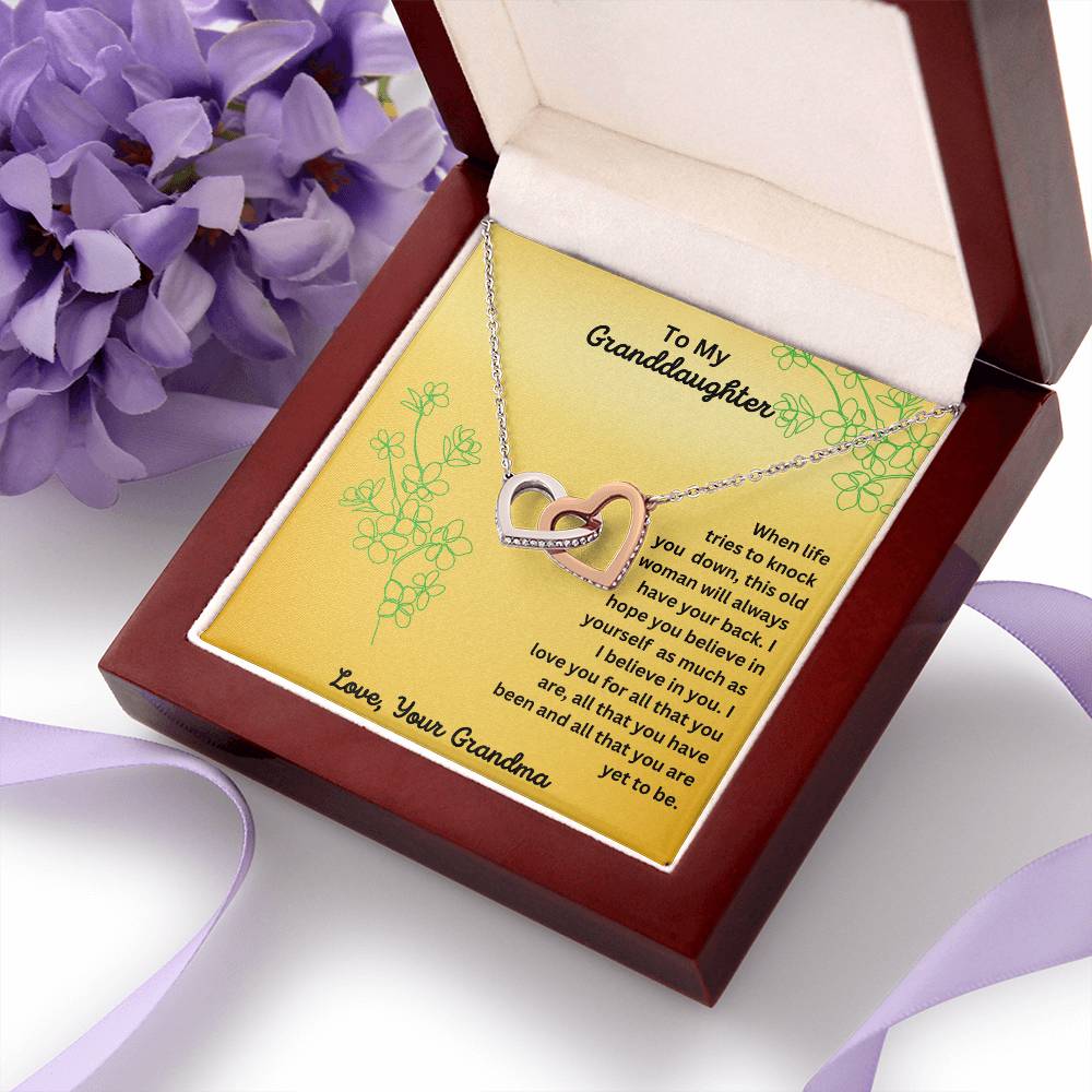 Granddaughter-Interlocking Heart Necklace (65)