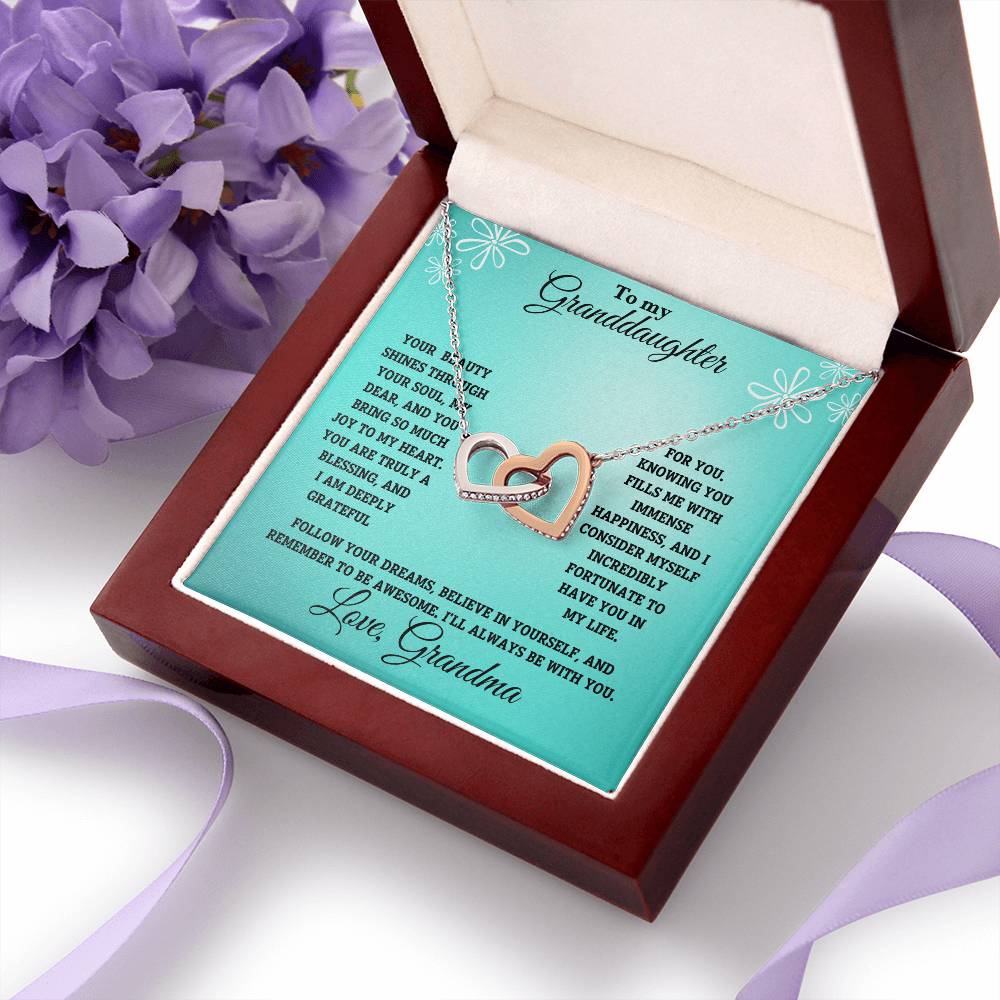 Granddaughter-Interlocking Heart Necklace (62)