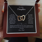 Daughter – Interlocking Heart Necklace – Personalized Gift from Any Sender (90)