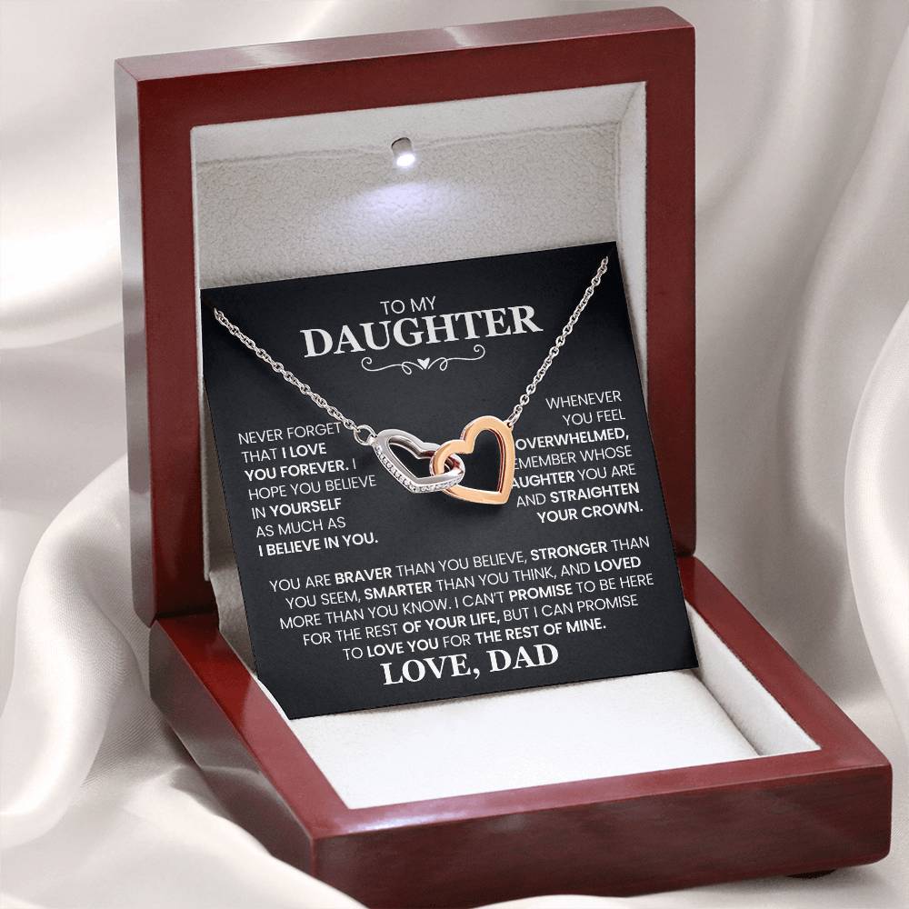Daughter – Interlocking Hearts Necklace, Always Connected (10)