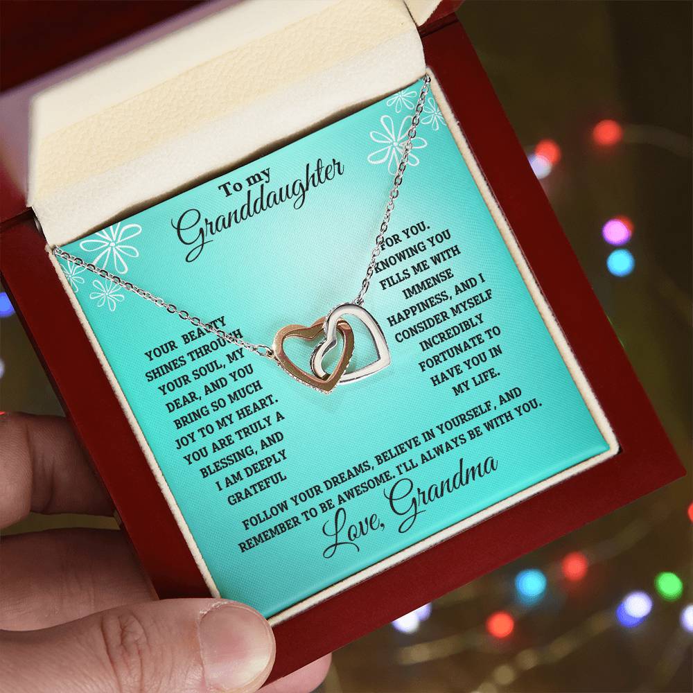 Granddaughter-Interlocking Heart Necklace (62)