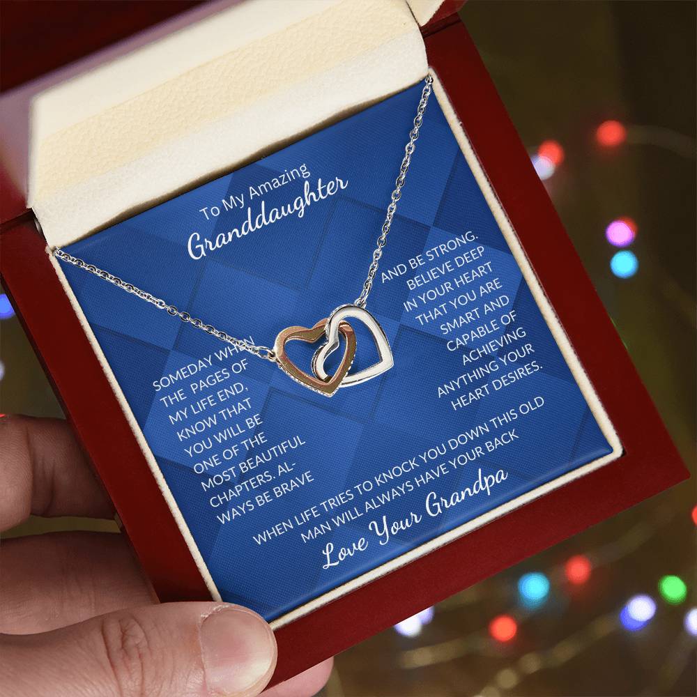 Granddaughter-Interlocking Heart Necklace (64)