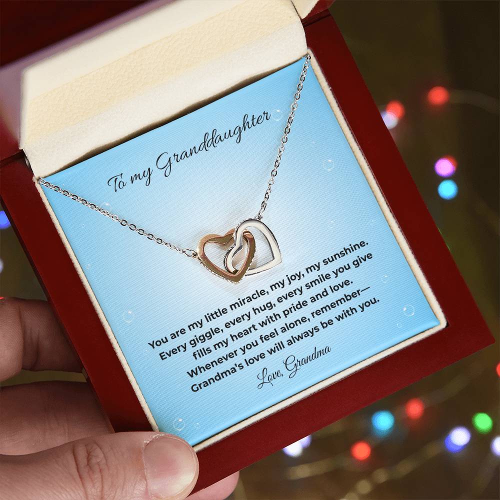 Granddaughter-Interlocking Heart Necklace (25)