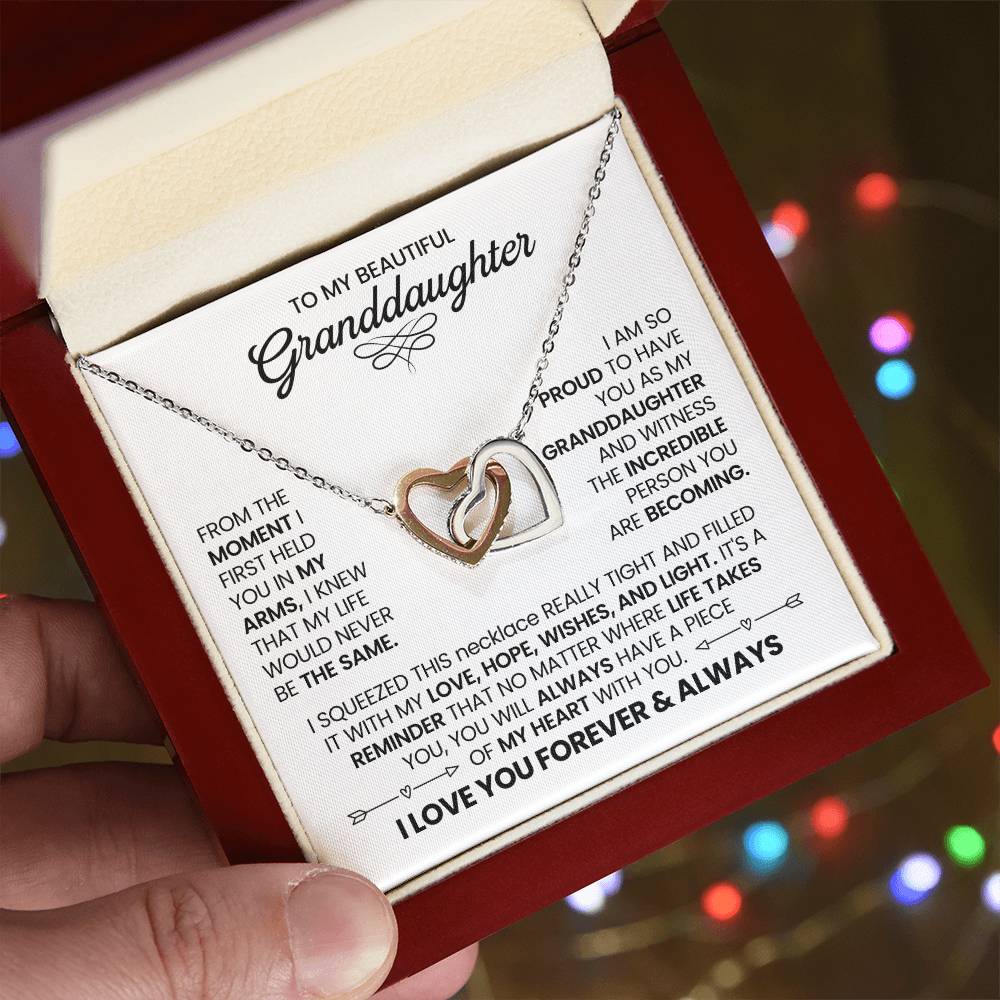 Granddaughter-Interlocking Heart Necklace (30)