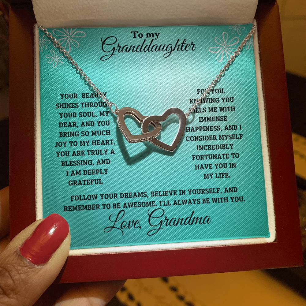 Granddaughter-Interlocking Heart Necklace (62)
