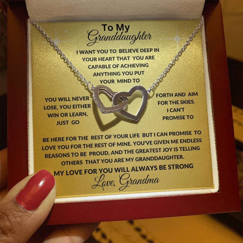 Granddaughter-Interlocking Heart Necklace (67)