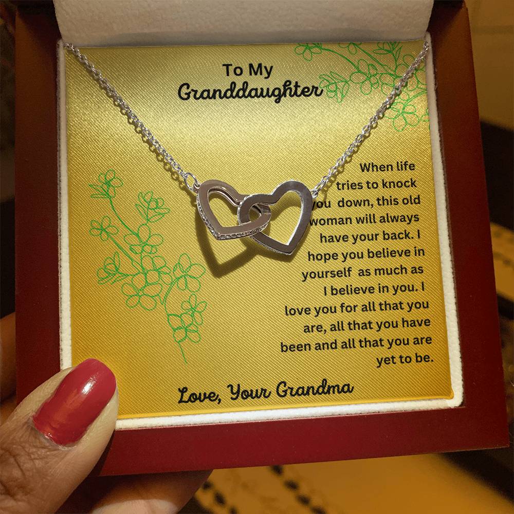 Granddaughter-Interlocking Heart Necklace (65)