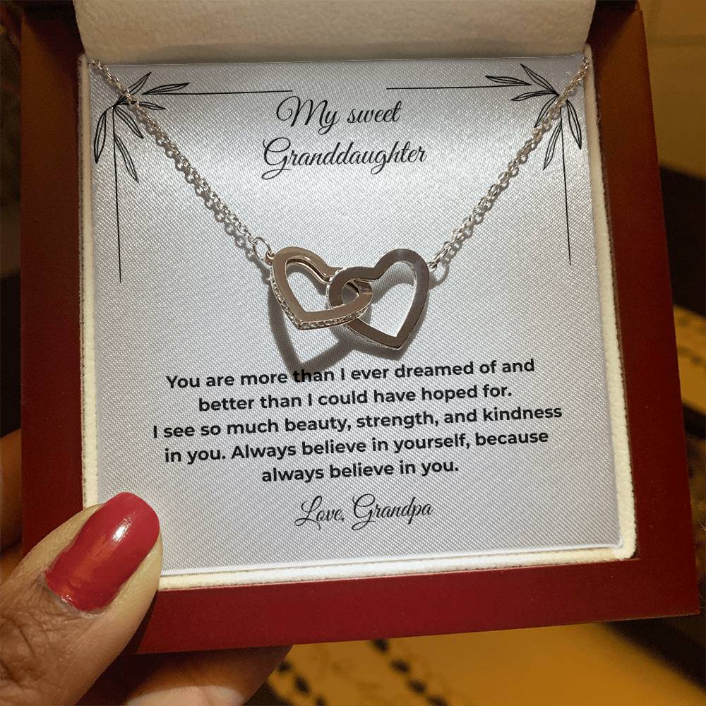 Granddaughter-Interlocking Heart Necklace (28)