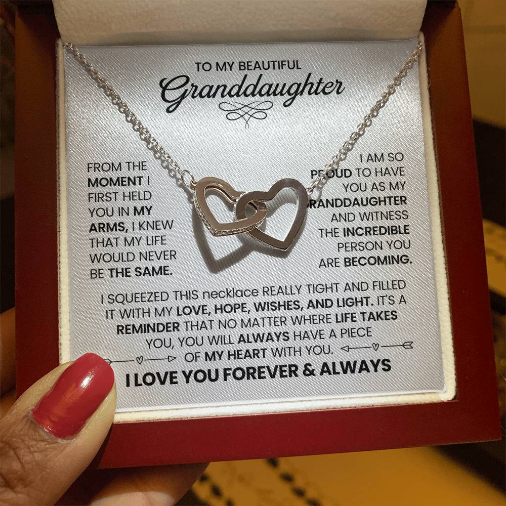 Granddaughter-Interlocking Heart Necklace (30)