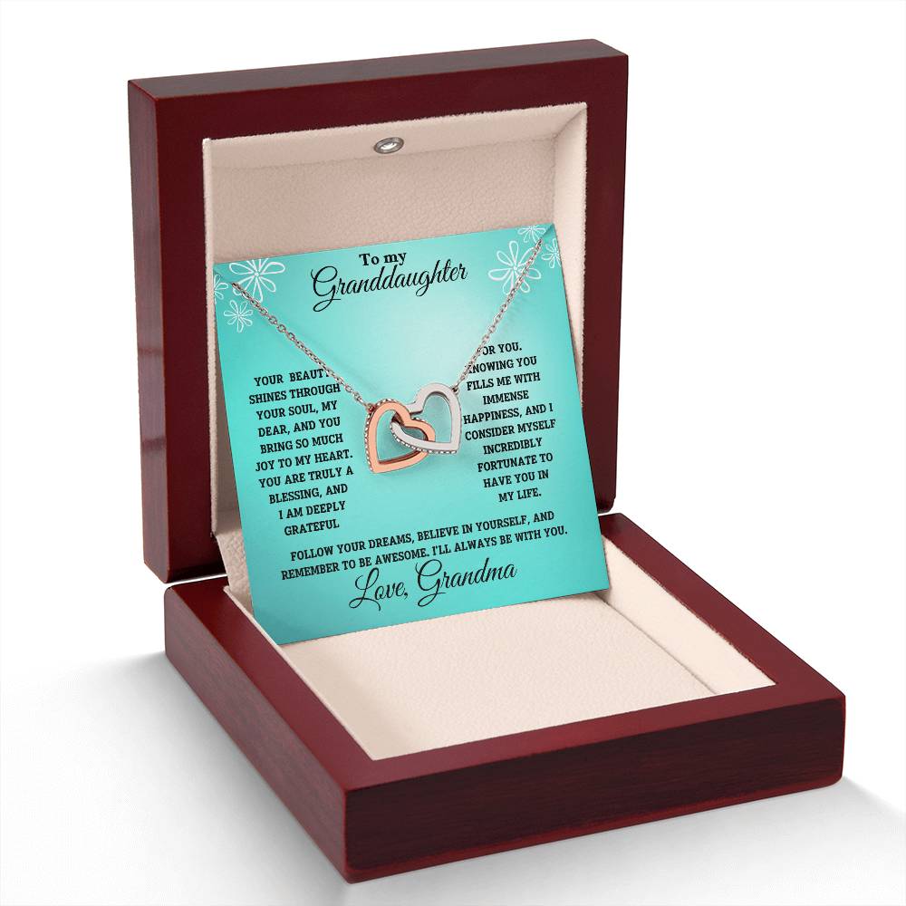 Granddaughter-Interlocking Heart Necklace (62)