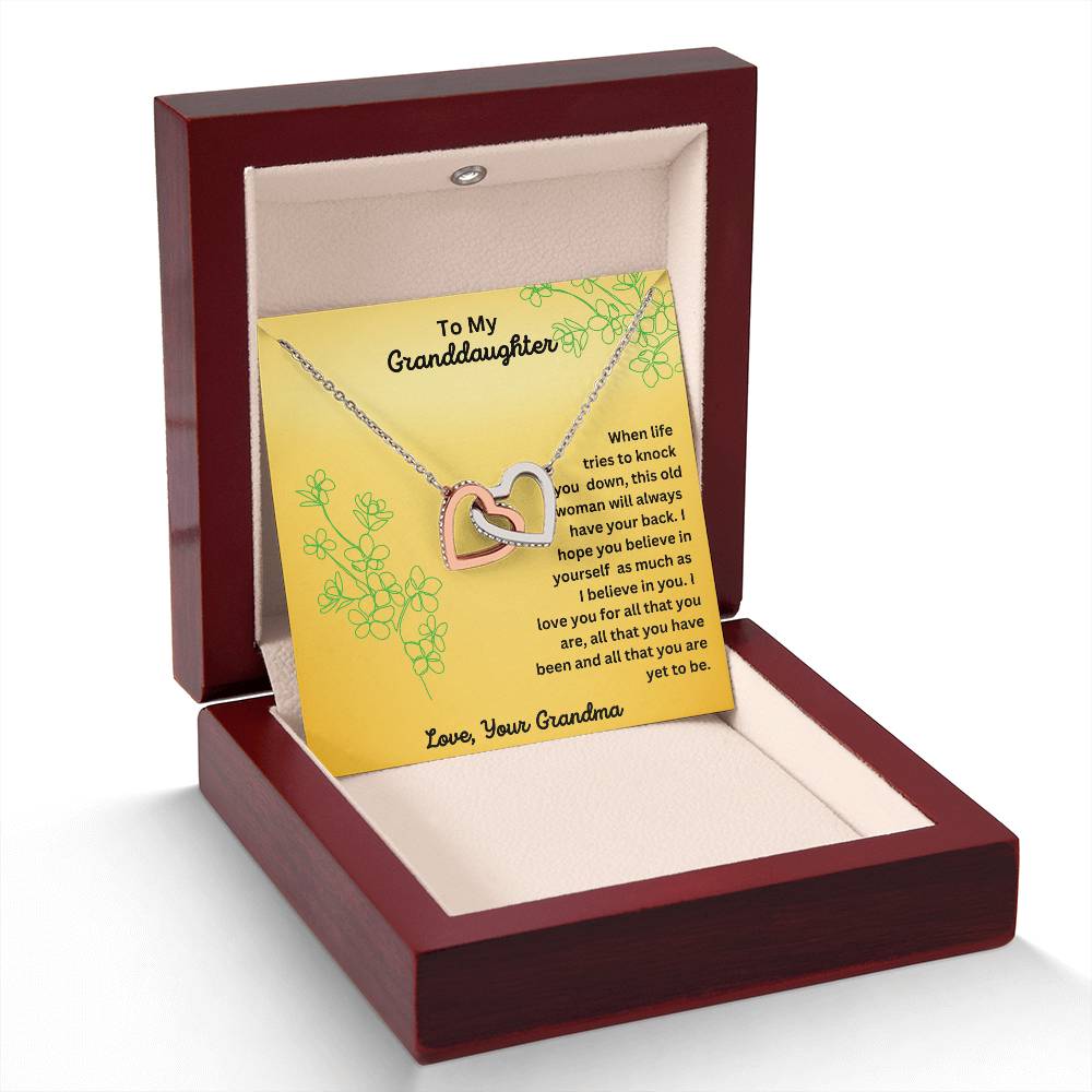 Granddaughter-Interlocking Heart Necklace (65)