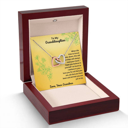 Granddaughter-Interlocking Heart Necklace (65)