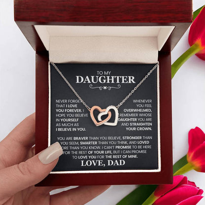 Daughter – Interlocking Hearts Necklace, Always Connected (10)