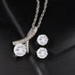 Granddaughter-Exclusive Alluring Beauty  Necklace & CZ Earring Set 135