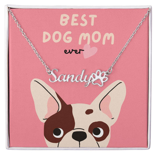 Dog Mom -Customized necklace with paw - Essential Home Zone Essential Home Zone Jewelry Dog Mom -Customized necklace with paw