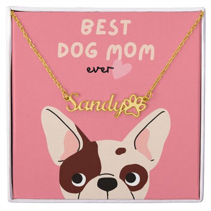 Dog Mom -Customized necklace with paw - Essential Home Zone Essential Home Zone Jewelry Dog Mom -Customized necklace with paw