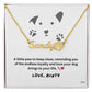 Niece-Personalized Paw Print Name Necklace 150