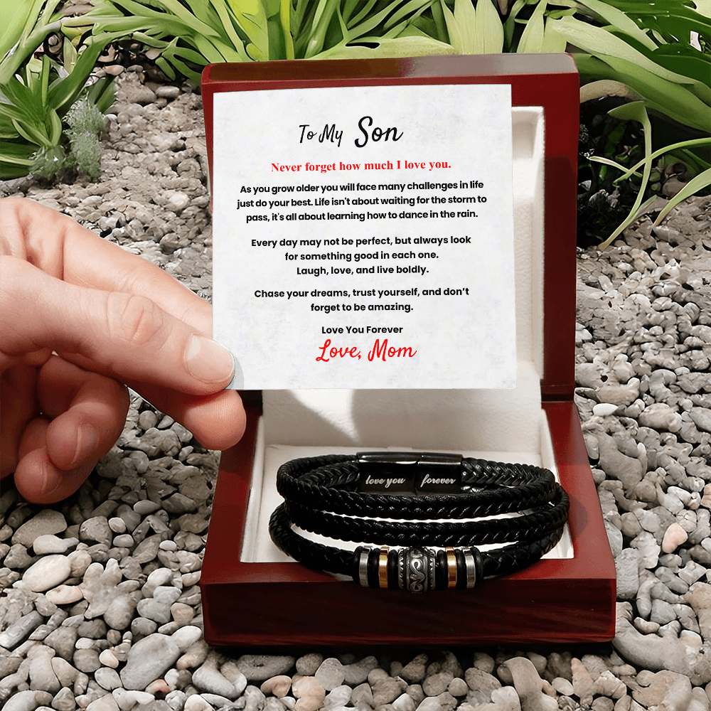 Men's "Love You Forever" Bracelet-Son Gift